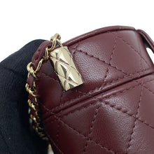 Load image into Gallery viewer, CHANEL Matelasse Small Vanity Chain Shoulder Bag BurgundyAP1573 Lambskin

