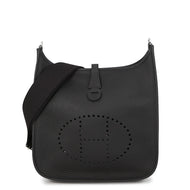 HERMES Evelyne3 Black Taurillon Clemence Size PM