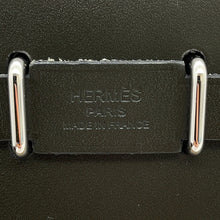 Load image into Gallery viewer, HERMES Herbag zip Vert Olive/Khaki Toile Military Vache Hunter Leather Size Mini
