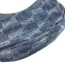 Load image into Gallery viewer, BALENCIAGA Le Cagoule Shoulder Bag Blue671309 Cotton Size XS

