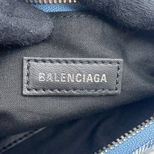 Load image into Gallery viewer, BALENCIAGA Le Cagoule Shoulder Bag Blue671309 Cotton Size XS
