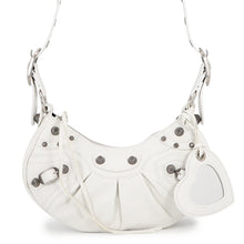 将图像加载到图库查看器中，BALENCIAGA Le Cagoule Shoulder Bag White671309 Leather Size XS
