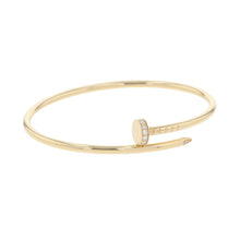 Load image into Gallery viewer, CARTIER Juste Un Clou Bracelet Small model Diamond Size SM/16B6066116 18K Yellow Gold
