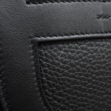 将图像加载到图库查看器中，HERMES In the loop Black Taurillon Clemence Swift Leather Size 18
