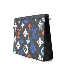 Load image into Gallery viewer, LOUIS VUITTON Pochette Voyage Noir/MulticolorM81803 Monogram Eclipse Graffiti Size MM
