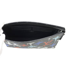 Load image into Gallery viewer, LOUIS VUITTON Pochette Voyage Noir/MulticolorM81803 Monogram Eclipse Graffiti Size MM
