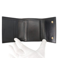 Load image into Gallery viewer, CELINE Trifold Compact Wallet Black10B573BEL Leather
