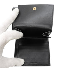 Load image into Gallery viewer, CELINE Trifold Compact Wallet Black10B573BEL Leather
