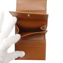 Load image into Gallery viewer, CELINE Triomphe Small Flap Wallet Brown10D783DPV Leather
