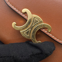 Load image into Gallery viewer, CELINE Triomphe Small Flap Wallet Brown10D783DPV Leather
