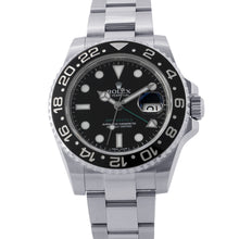 Load image into Gallery viewer, ROLEX GMT MasterII W40mm Stainless Steel Black Dial116710LN
