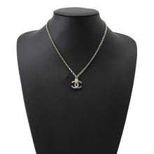 Load image into Gallery viewer, CHANEL CC Logo Necklace SilverABC147 Metal Rhinestone
