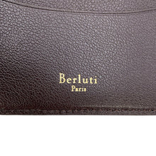 Load image into Gallery viewer, Berluti Macole Toile Marbouf Flap Compact Wallet Dark Brown Venice Calf Leather
