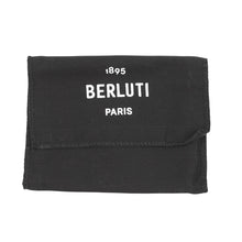 Load image into Gallery viewer, Berluti Macole Toile Marbouf Flap Compact Wallet Dark Brown Venice Calf Leather
