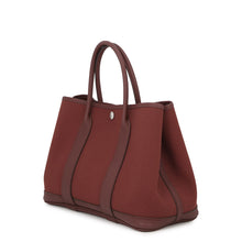 Load image into Gallery viewer, HERMES Garden Party Rouge H Toile Military Negonda Leather Size TPM
