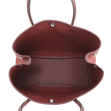 Load image into Gallery viewer, HERMES Garden Party Rouge H Toile Military Negonda Leather Size TPM
