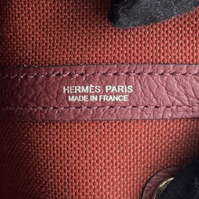 Load image into Gallery viewer, HERMES Garden Party Rouge H Toile Military Negonda Leather Size TPM
