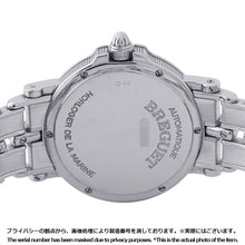 将图像加载到图库查看器中，Breguet Marine W33mm 18K White Gold Silver Dial4400BB/12/B70
