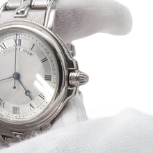 将图像加载到图库查看器中，Breguet Marine W33mm 18K White Gold Silver Dial4400BB/12/B70
