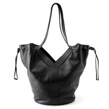 将图像加载到图库查看器中，SAINT LAURENT PARIS YHobo Bag Black833160AAEZC1000 Calf Leather Size Large
