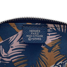 Load image into Gallery viewer, HERMES Azap Compact Silkin Coin purse Blue de Prusse Epsom

