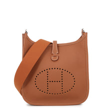将图像加载到图库查看器中，HERMES Evelyne3 Gold Taurillon Clemence Size 23
