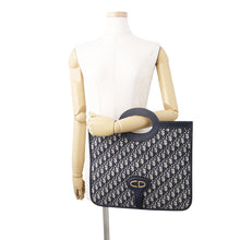 Load image into Gallery viewer, Dior Oblique Jacquard Fold-Over Clutch Beige/NavyM8604CTZQ_M928 Canvas Leather
