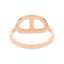 Load image into Gallery viewer, HERMES Chaine d'Ancre Contour Ring Size 55/#15H122605B 18K Pink Gold
