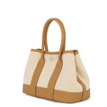 Load image into Gallery viewer, HERMES Neo Garden Biscuit/Ecru Negonda Leather Toile H Size 23
