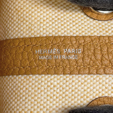 Load image into Gallery viewer, HERMES Neo Garden Biscuit/Ecru Negonda Leather Toile H Size 23
