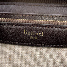 Load image into Gallery viewer, Berluti Itauba Toile Marbouf Long Zip Wallet Dark Brown Toile Malbeuf Canvas/Leather
