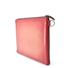 将图像加载到图库查看器中，Berluti Nino Gradient Scritto Clutch Bag Bordeaux Venice Calf Leather Size GM
