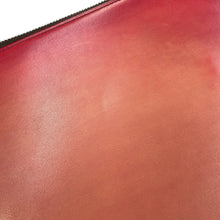 将图像加载到图库查看器中，Berluti Nino Gradient Scritto Clutch Bag Bordeaux Venice Calf Leather Size GM
