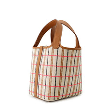 Load image into Gallery viewer, HERMES Picotin Lock Blanket Gold/Ecru/Fauve/Rose Pop Toile H Swift Leather Size PM
