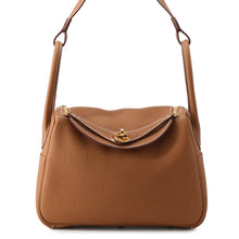 将图像加载到图库查看器中，HERMES Lindy Gold Taurillon Clemence Size 26
