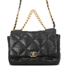 Load image into Gallery viewer, CHANEL CHANEL 19 ChainShoulder Bag BlackAS1162 Shiny Lambskin Size Maxi
