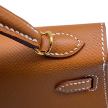 将图像加载到图库查看器中，HERMES Mini Kelly 2 Outside Gold Epsom
