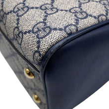 Load image into Gallery viewer, GUCCI GG Supreme 2Way Travel Bag Navy/Beige409529 GG Supreme Leather
