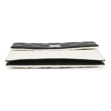 Load image into Gallery viewer, CHANEL Matelasse Chain Wallet Double Face Black/White Lambskin

