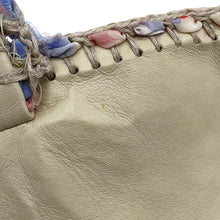 Load image into Gallery viewer, CHANEL Matelasse Double Chain Shoulder Bag Beige/Multicolor Raffia Size 30
