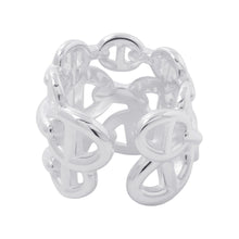 将图像加载到图库查看器中，HERMES Chaine d'Ancre Anchene Ring Size GM/49/#9 SV925
