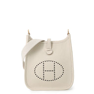 HERMES Evelyne Amazon Long Craie Taurillon Clemence Size TPM