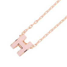 将图像加载到图库查看器中，HERMES Pop Ash Necklace Size Mini Rose Dragee Lacquer Gold Plated

