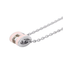 将图像加载到图库查看器中，HERMES Pop Ash Necklace Size Mini Rose Dragee Lacquer Metal
