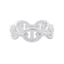 将图像加载到图库查看器中，HERMES Chaine d'Ancre Anchene Ring Size PM/51/#11 SV925
