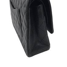 Load image into Gallery viewer, CHANEL Matelasse W Flap ChainShoulder Bag BlackA01112 Caviar Leather Size 25
