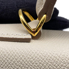 将图像加载到图库查看器中，HERMES Kelly Sellier Craie Epsom Size 28
