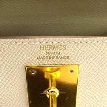 将图像加载到图库查看器中，HERMES Kelly Sellier Craie Epsom Size 28
