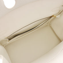 将图像加载到图库查看器中，HERMES Birkin White Taurillon Clemence Size 30
