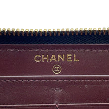 Load image into Gallery viewer, CHANEL Matelasse Zip Around Chozai Cloth BlackA50097 Caviar Leather
